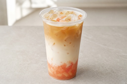 peach oolong tea fresh milk tea P07 — China dish