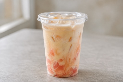 peach oolong tea fresh milk tea P08 — China dish