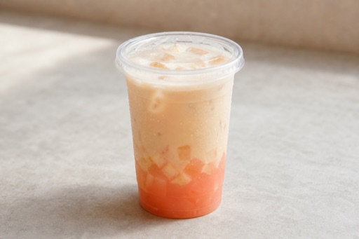 peach oolong tea fresh milk tea P10 — China dish