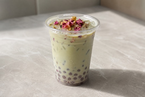rose jasmine milk green tea P05 — China prato