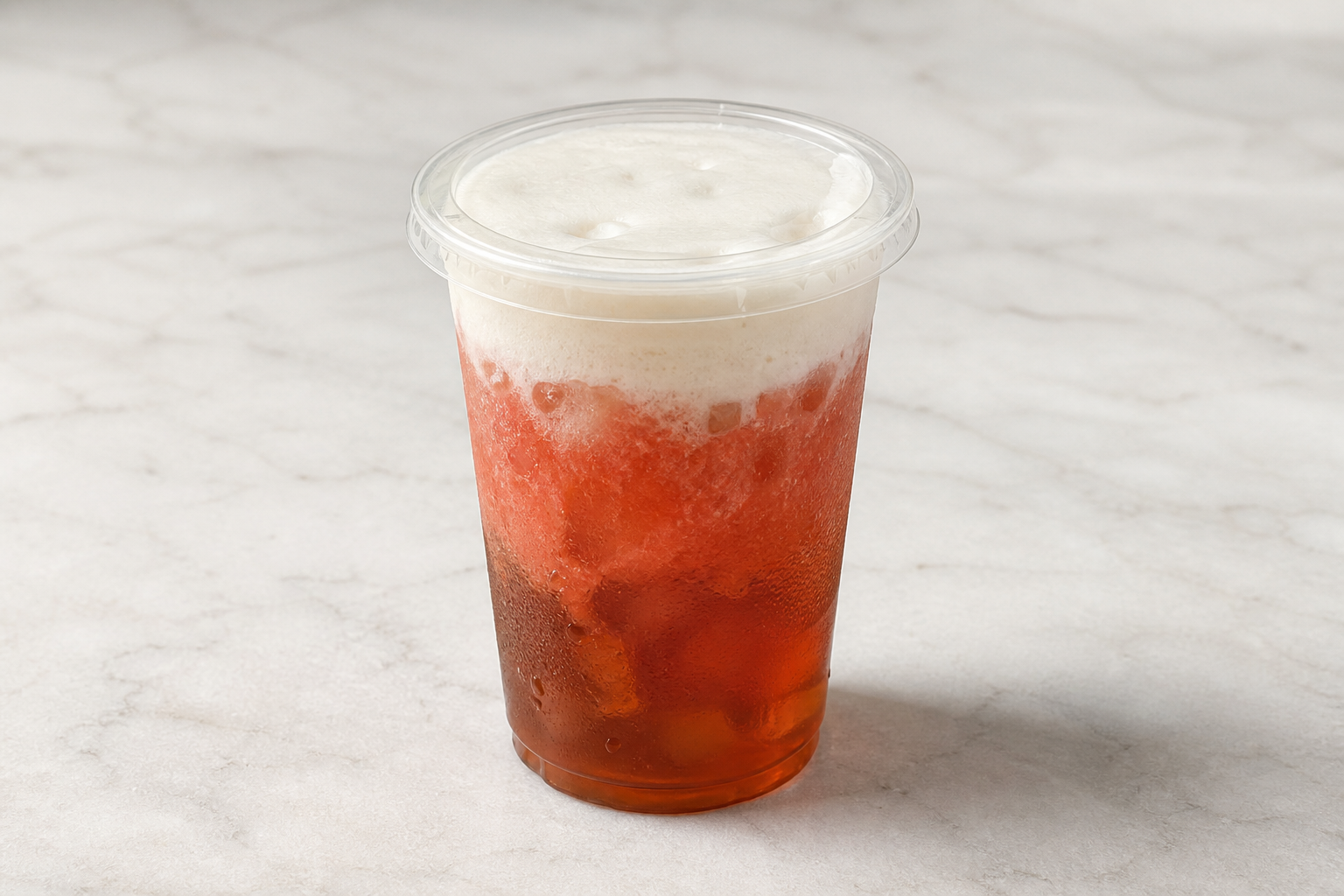 watermelon black tea cheese foam tea P01 — China dish