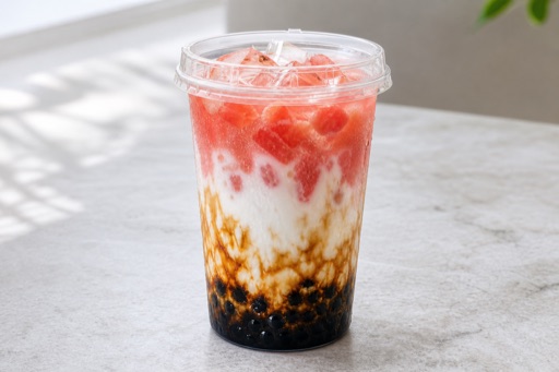 watermelon brown sugar pearl fresh milk P07 — China dish
