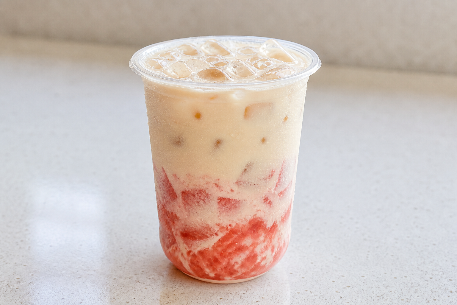 watermelon duck shit aroma oolong fresh milk tea P09 — China dish