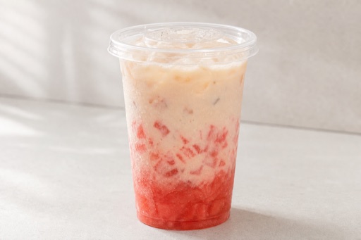watermelon four seasons oolong fresh milk tea P01 — China dish