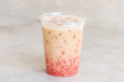 watermelon four seasons oolong fresh milk tea P08 — China dish