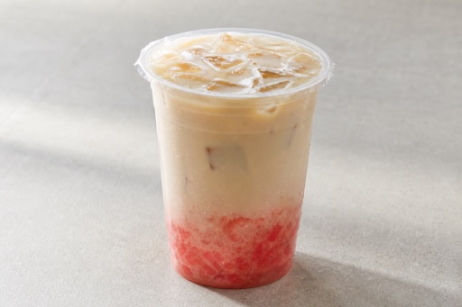 watermelon four seasons oolong fresh milk tea P09 — China dish
