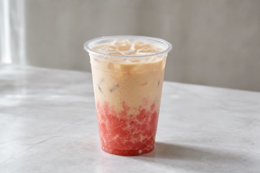 watermelon four seasons oolong rich milk tea P02 — China dish