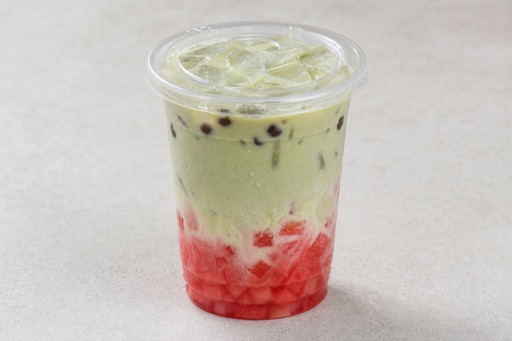 watermelon jasmine green tea fresh milk tea P05 — China dish