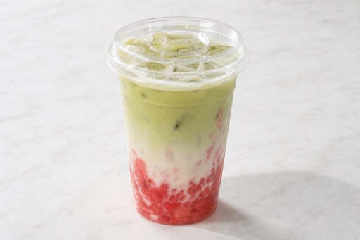 watermelon jasmine green tea fresh milk tea P10 — China dish