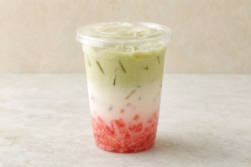 watermelon jasmine green tea rich milk tea P08 — China dish