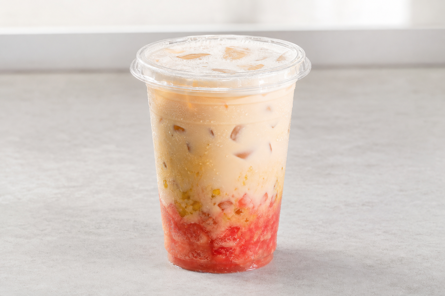 watermelon osmanthus oolong rich milk tea P03 — China dish