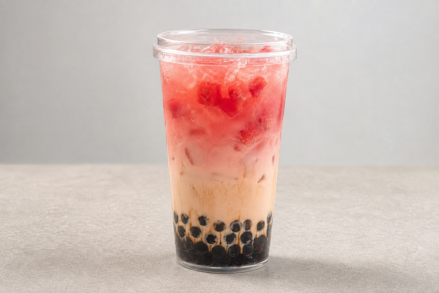 watermelon pearl milk tea P07 — China dish