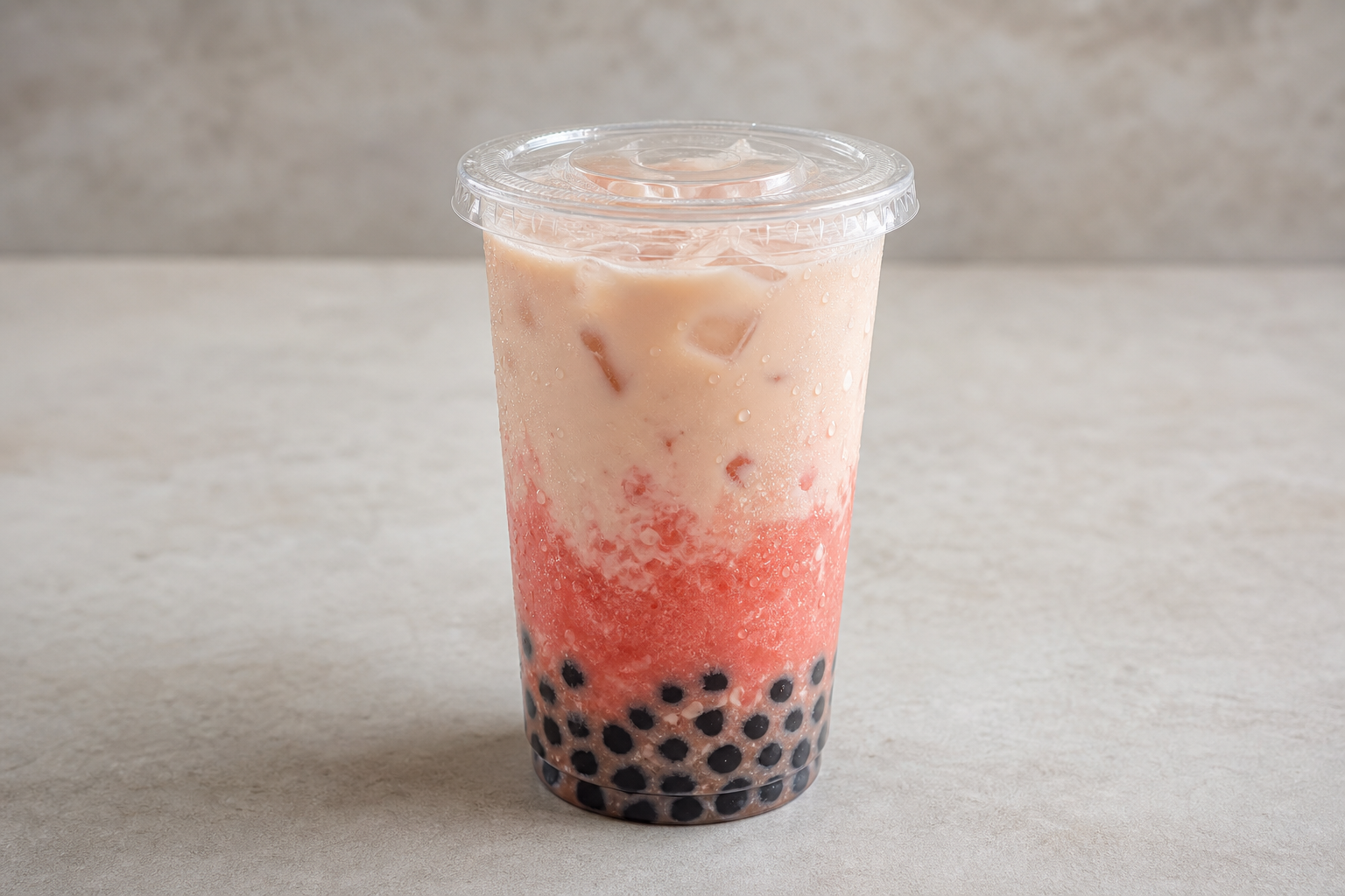 watermelon pearl milk tea P08 — China dish
