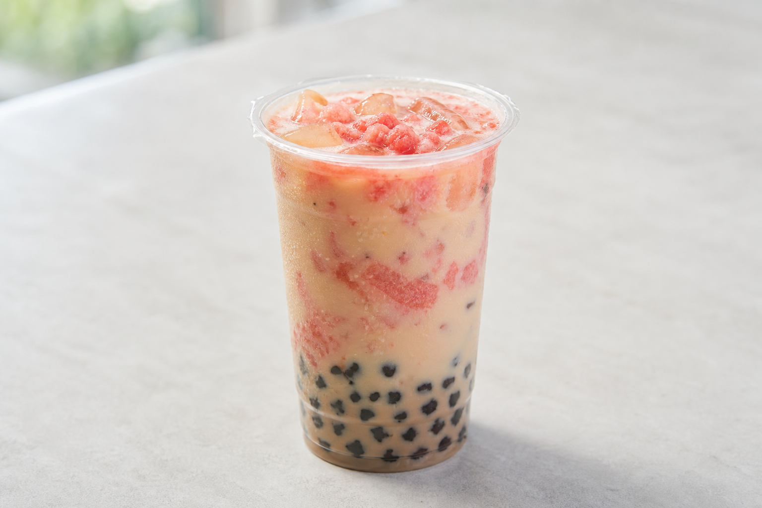 watermelon pearl milk tea P10 — China dish