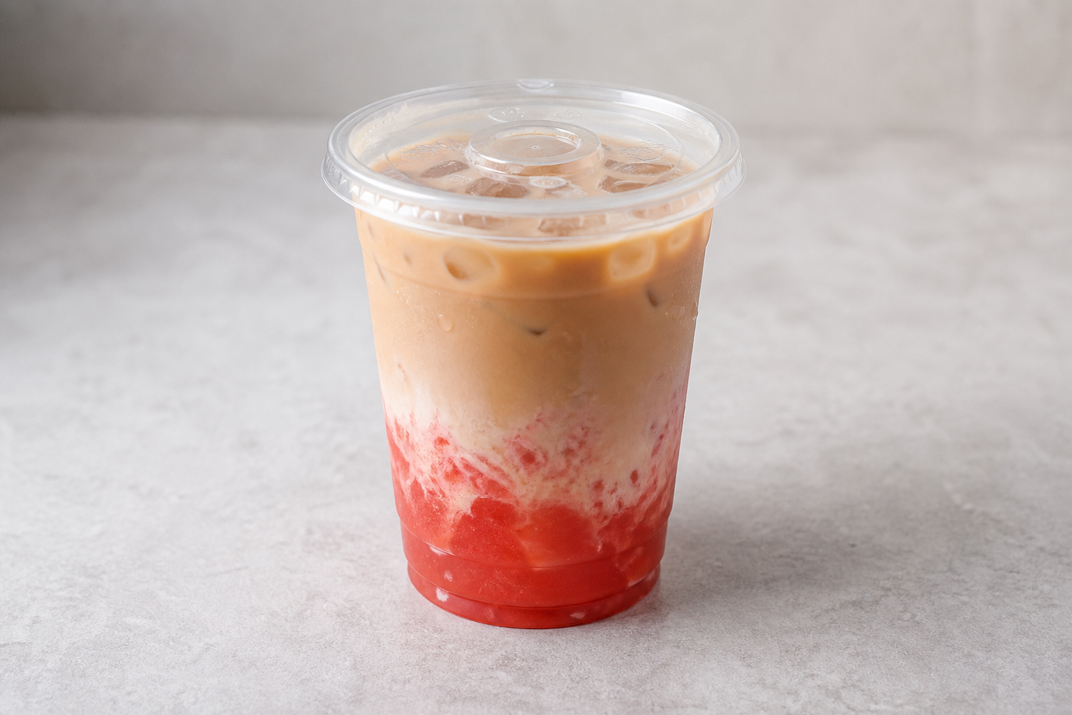watermelon pu er tea fresh milk tea P06 — China dish