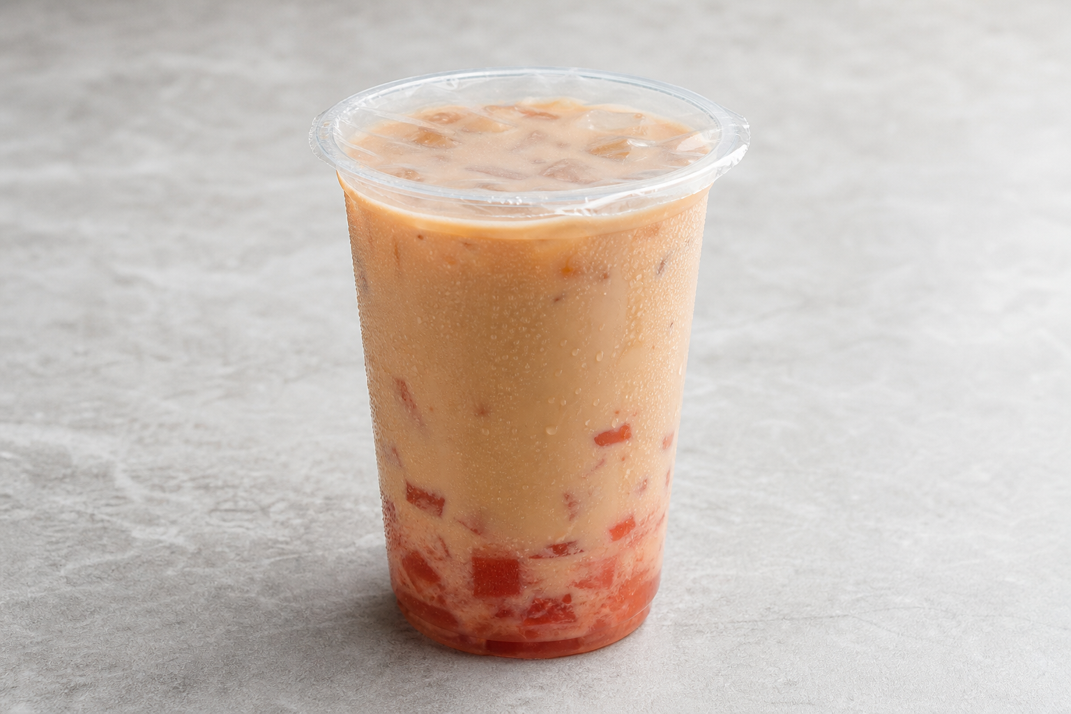 watermelon pu er tea fresh milk tea P09 — China dish