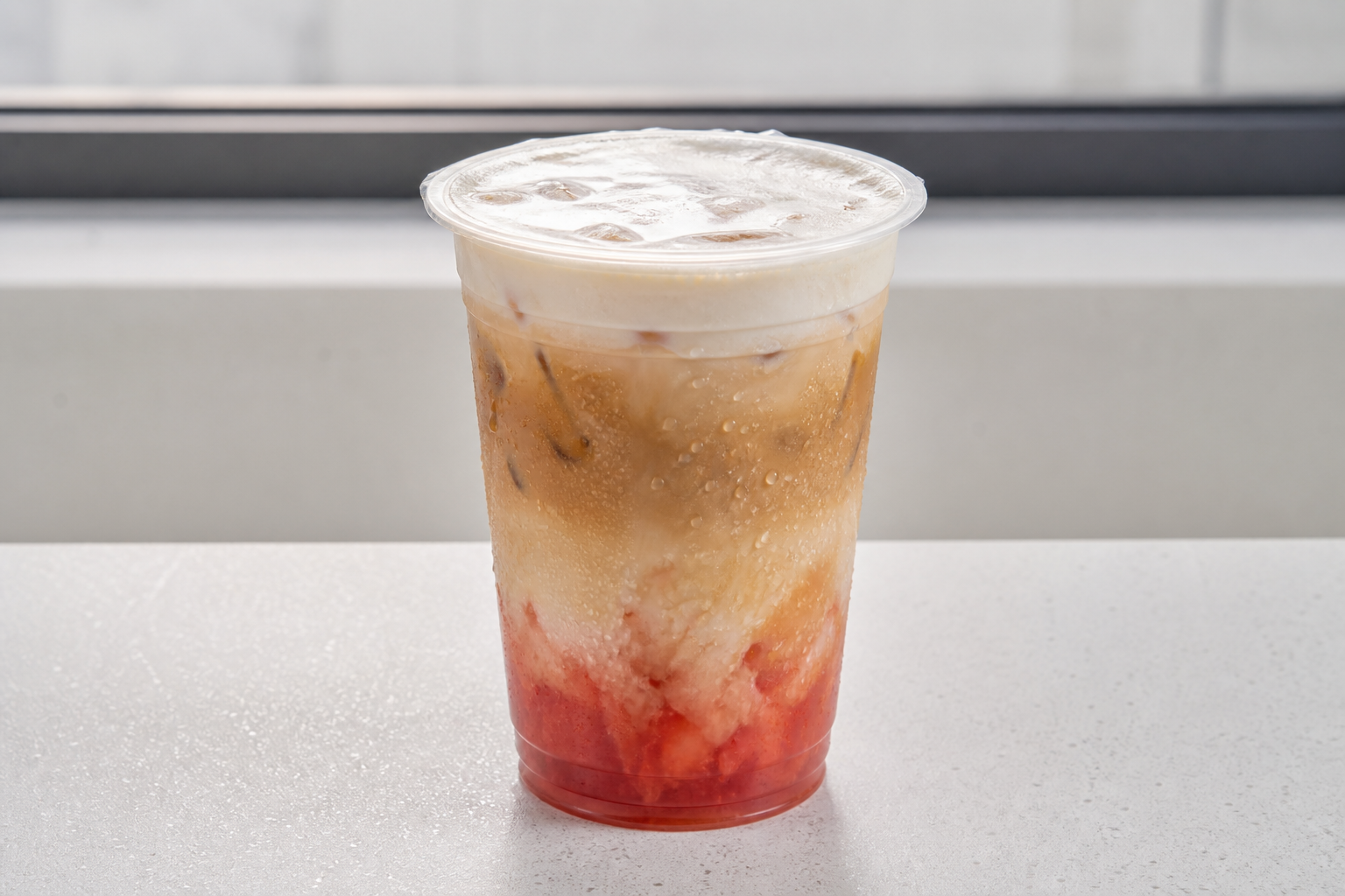 watermelon pu er tea rich milk tea P02 — China dish
