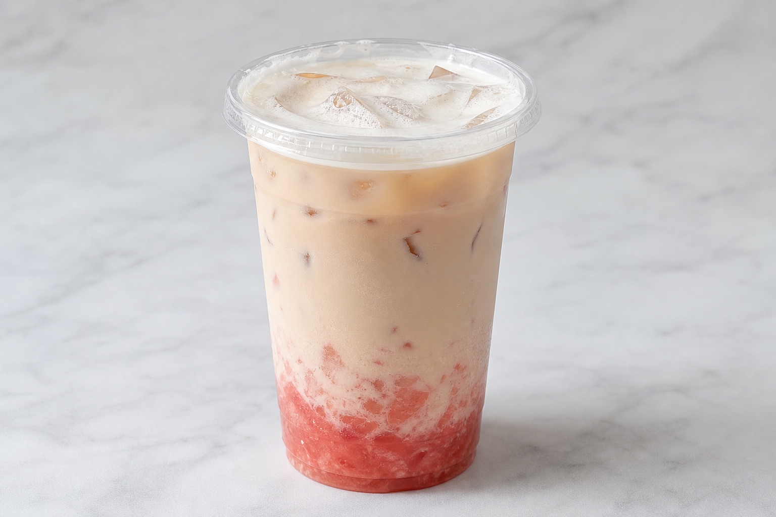 watermelon white peach oolong rich milk tea P09 — China dish