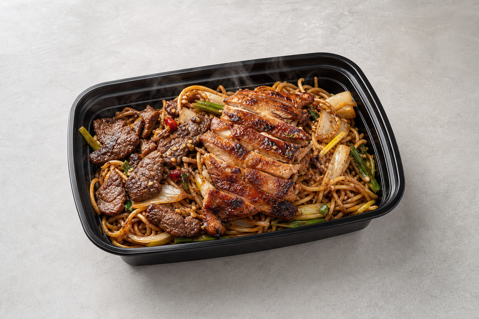 CN Grilled chicken meal noodle-shop P06 — China dish