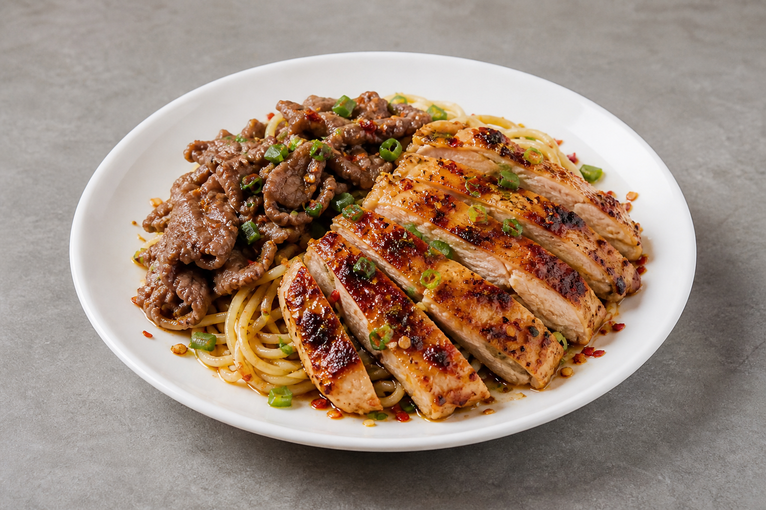 CN Grilled chicken meal noodle-shop P09 — China dish