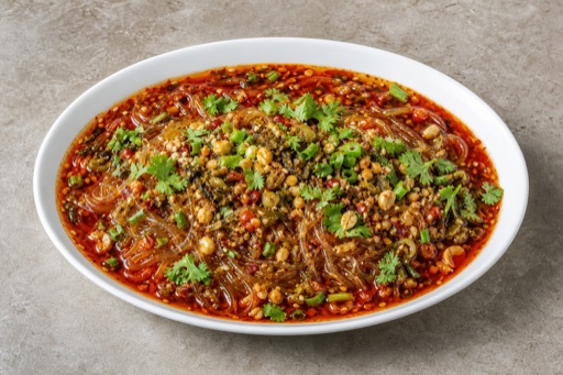 Fideos de vidrio picantes y ácidos P03 — China plato