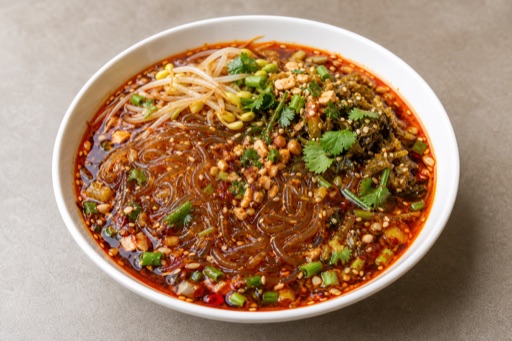 Fideos de vidrio picantes y ácidos P04 — China plato