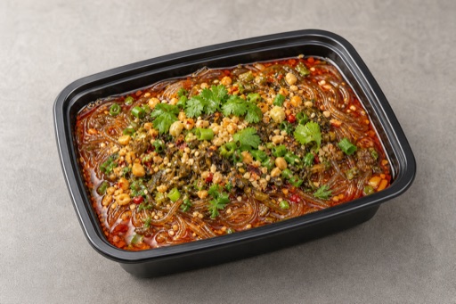 Fideos de vidrio picantes y ácidos P06 — China plato