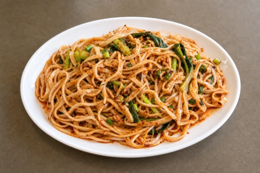 Northwest Chinese hot oil mixed noodles P03 — China dish