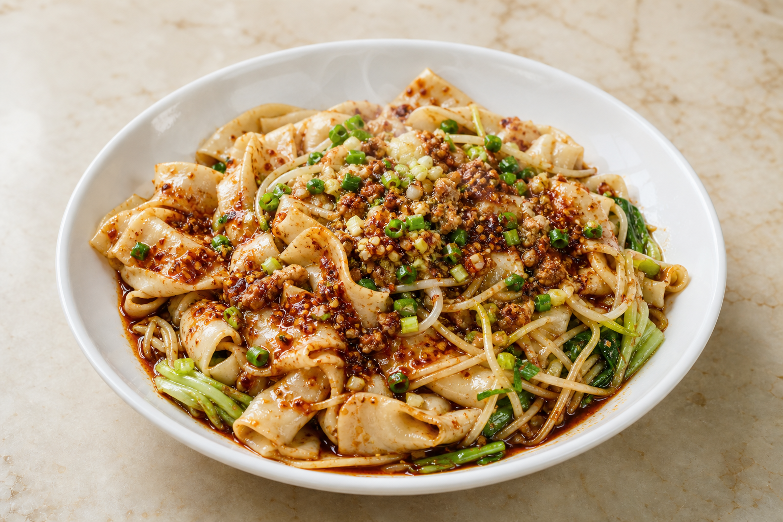 Northwest Chinese hot oil noodles P04 — China dish