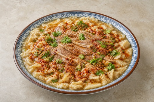 Northwest Chinese hot oil paomo bread soup P10 — China dish