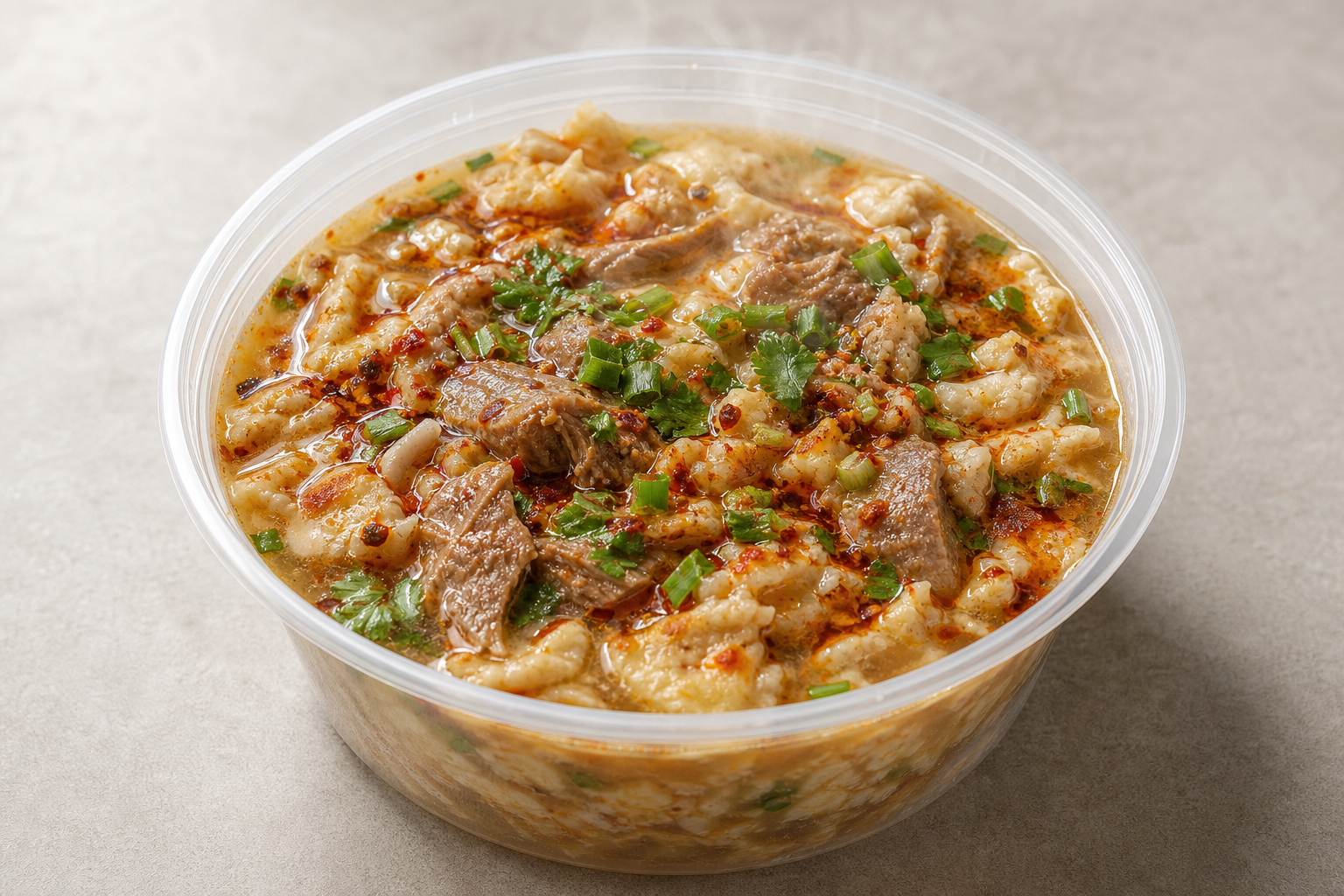 Northwest Chinese hot oil paomo bread soup P07 — China dish