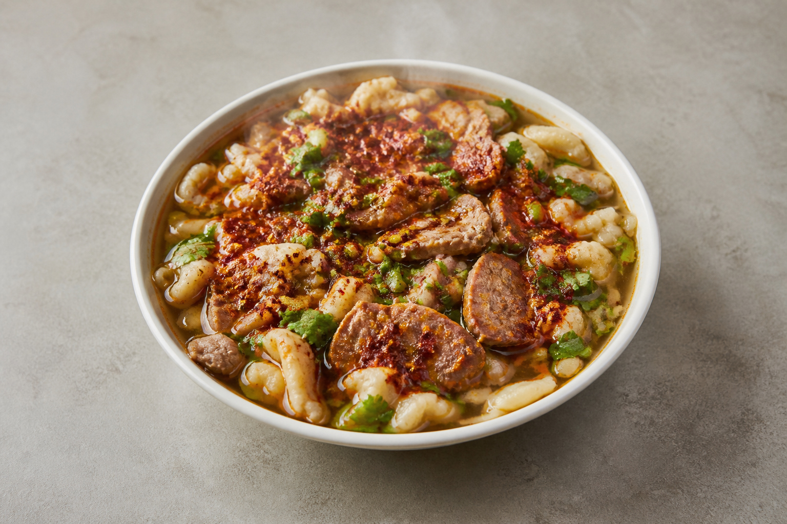 Northwest Chinese hot oil paomo bread soup P09 — China dish
