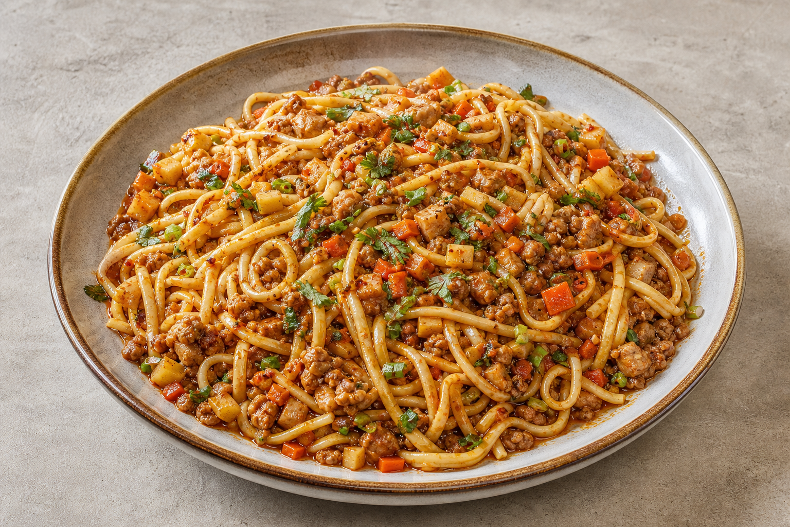 Northwest Chinese saozi mixed noodles P10 — China dish