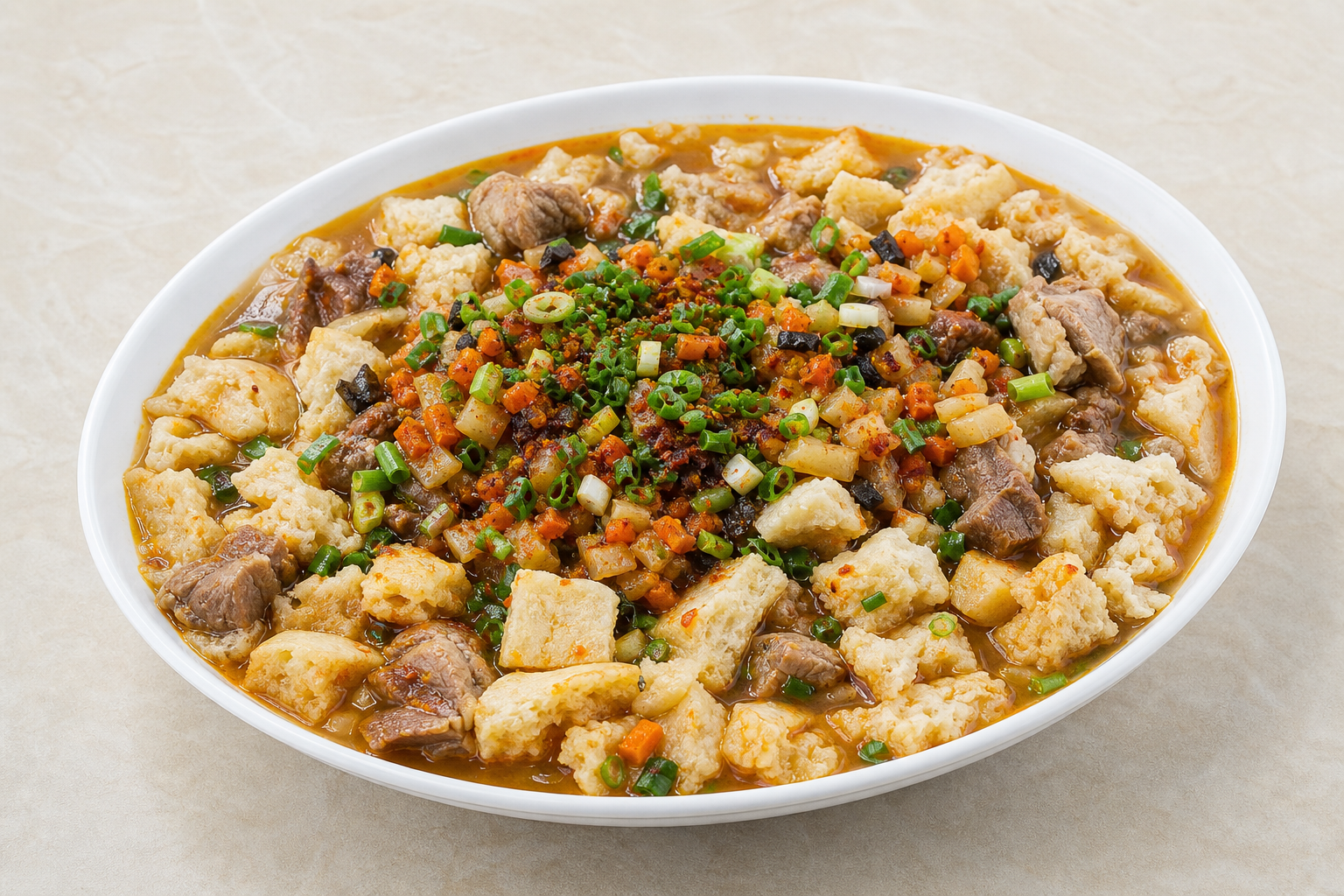 Northwest Chinese saozi paomo bread soup P03 — China dish
