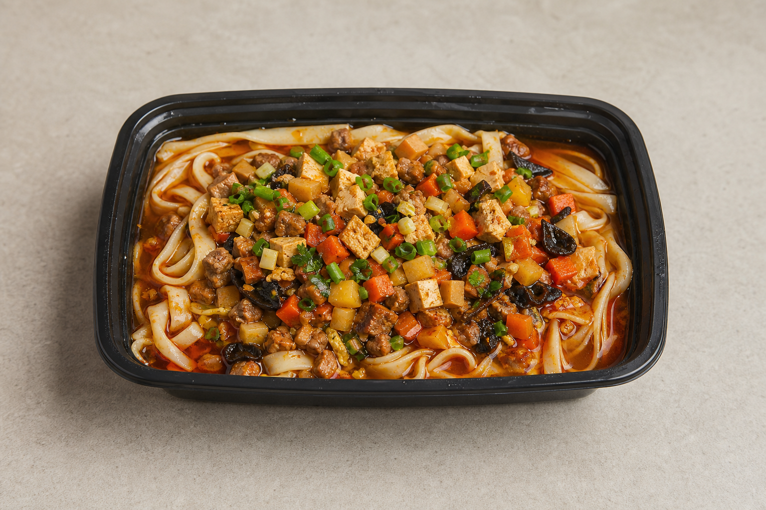 Signature Northwest Chinese Shaanxi saozi noodles — China dish
