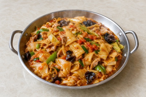 Northwest Chinese sour soup fried noodle sheets P05 — China dish
