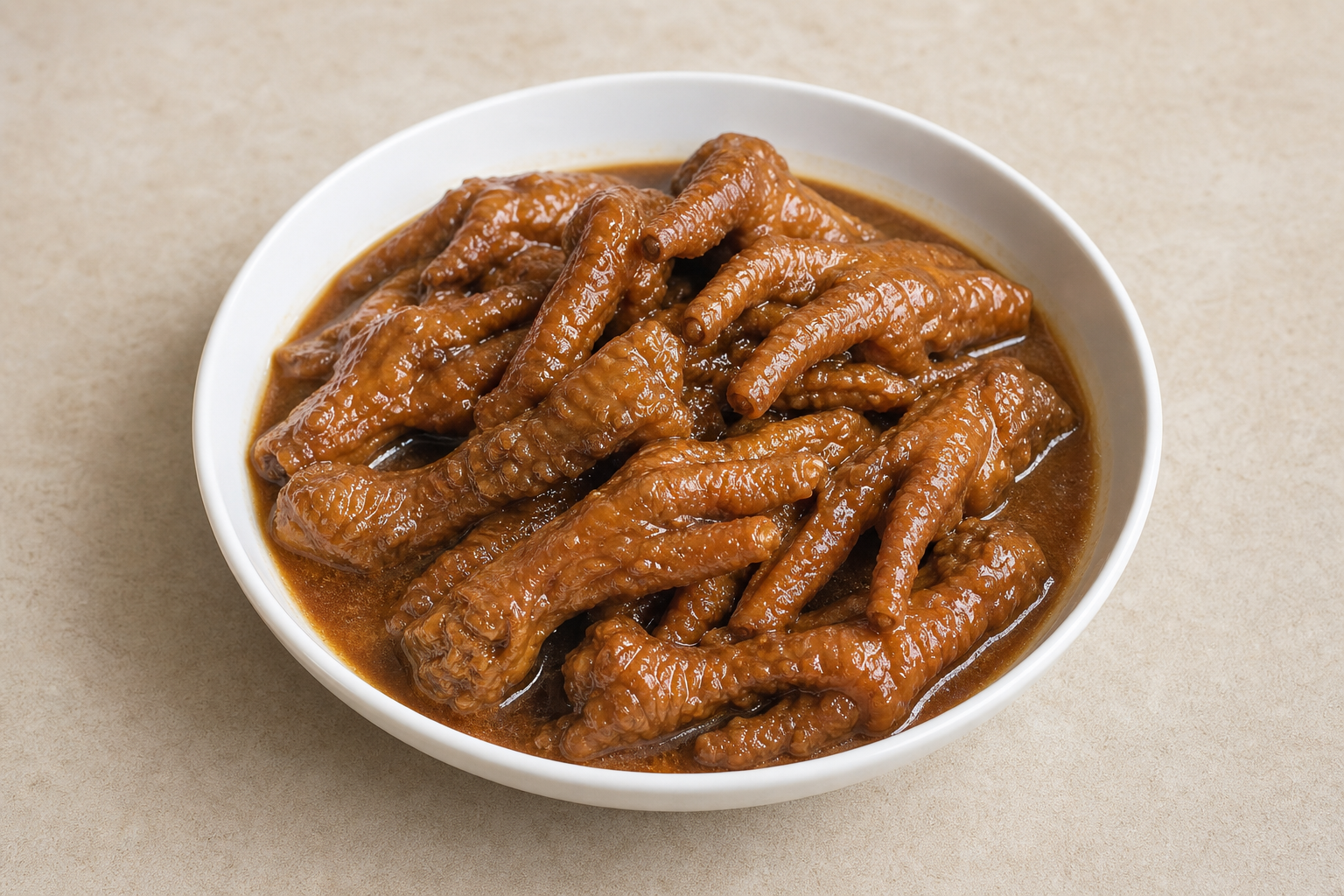 braised chicken feet in abalone sauce P04 — China dish