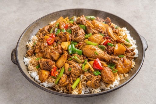 Photorealistic Braised chicken pot rice P10 food image by VDAMO