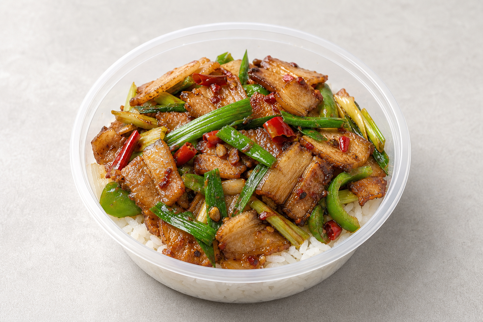 Twice-cooked pork rice P07 — China dish