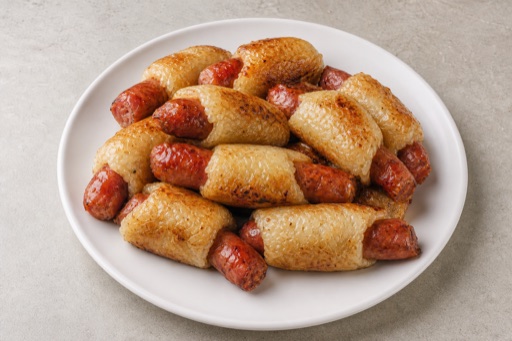 Photorealistic Taiwanese sausage wrapped in sticky rice P01 food image by VDAMO