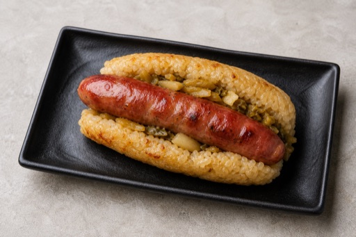 Photorealistic Taiwanese sausage wrapped in sticky rice P02 food image by VDAMO