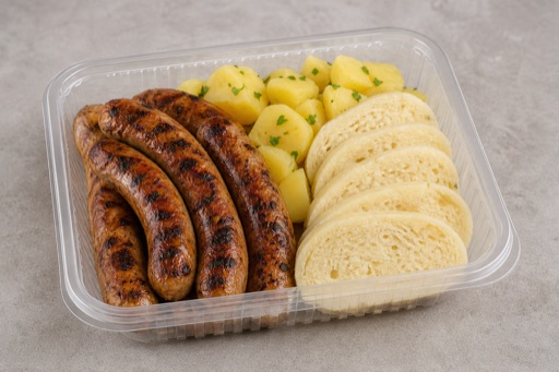 CZ Grilled sausage meal eastern-european P07 — Czechia dish