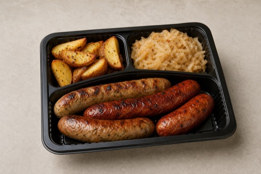 CZ Grilled sausage meal eastern-european P08 — Czechia dish