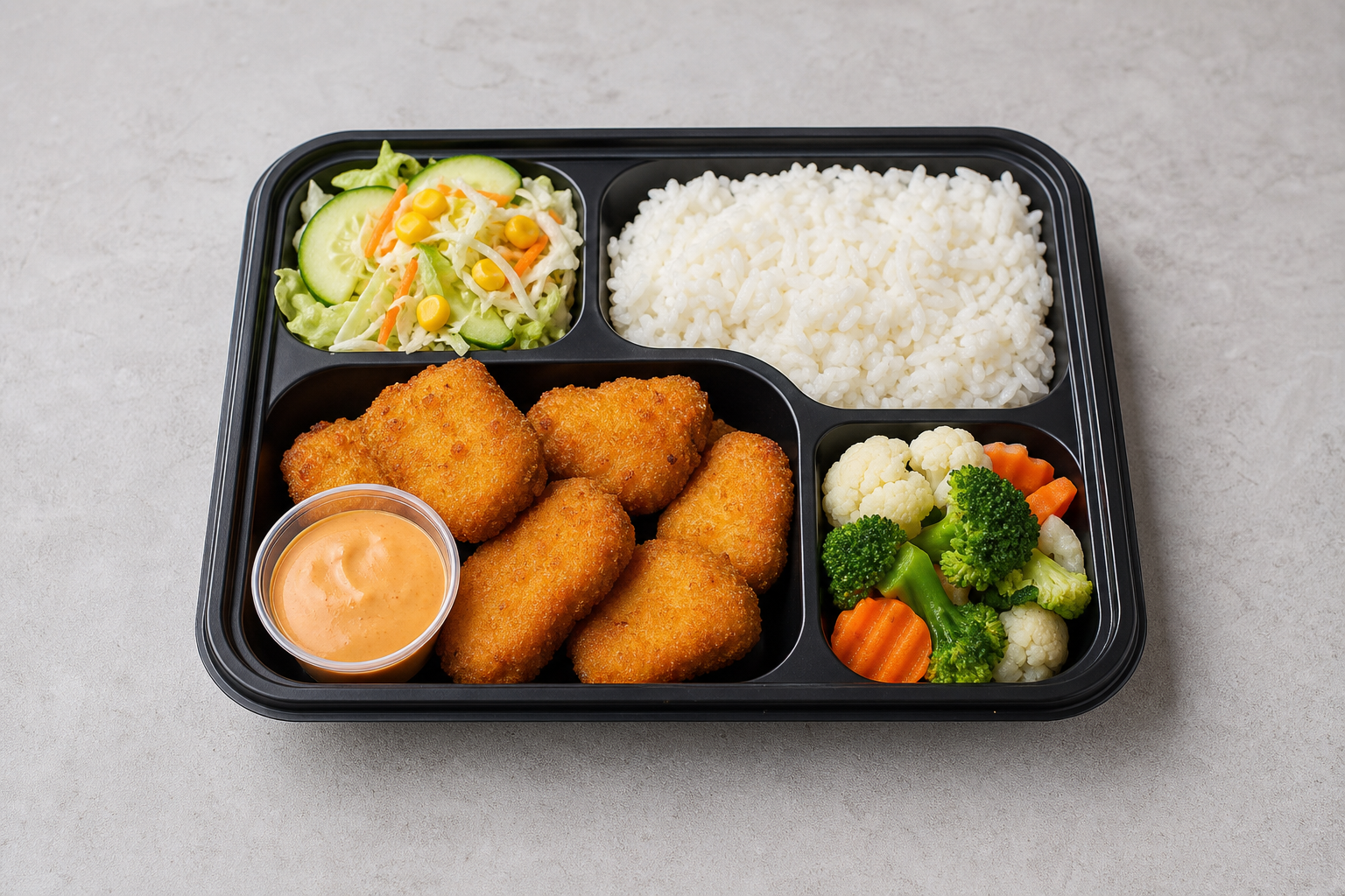Photorealistic CZ Chicken nuggets box fast-food P08 food image by VDAMO