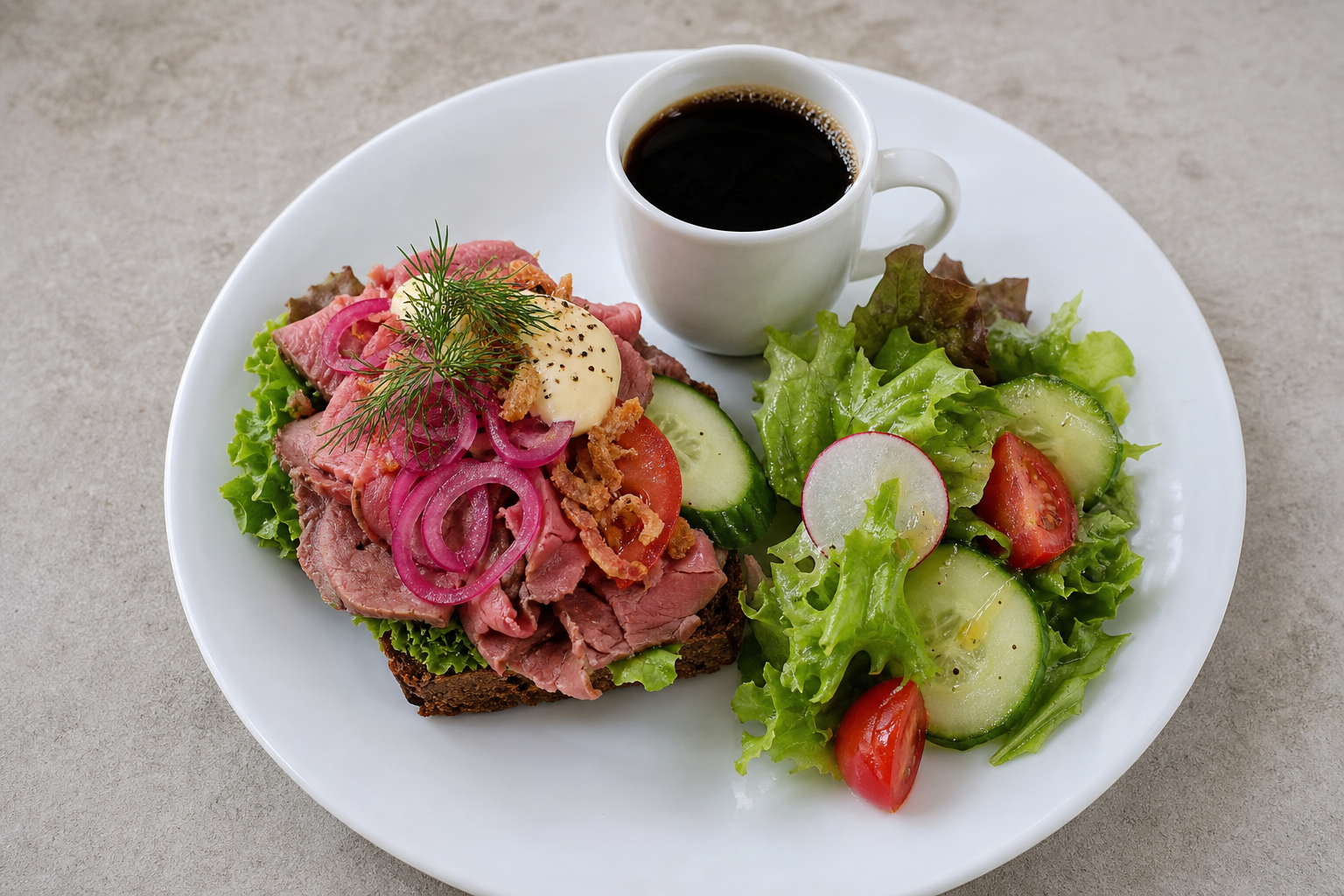 Danish cafe lunch P01 — Denmark dish