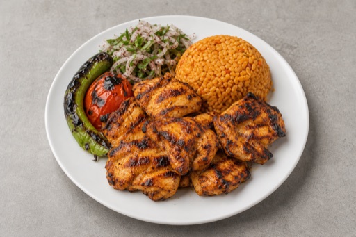 Photorealistic DK Grilled chicken meal turkish P01 food image by VDAMO