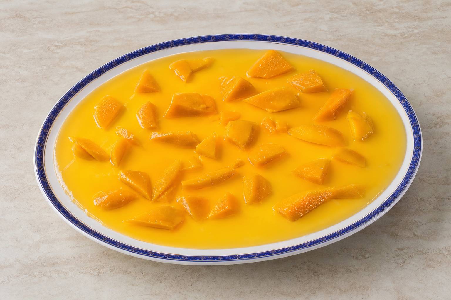 Photorealistic DZ Mango pudding cup dessert P03 food image by VDAMO