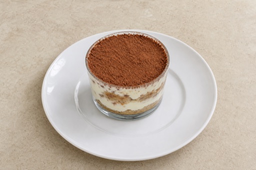 Photorealistic DZ Tiramisu cup dessert P01 food image by VDAMO