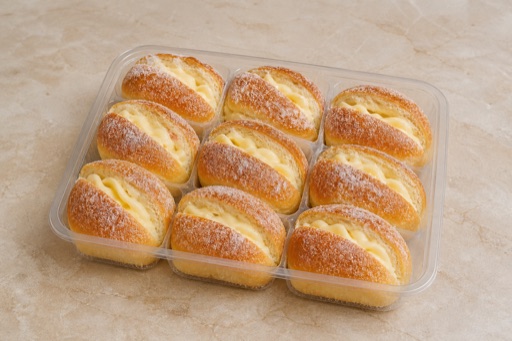 DZ Cream filled bun street-food P08 — Algeria dish