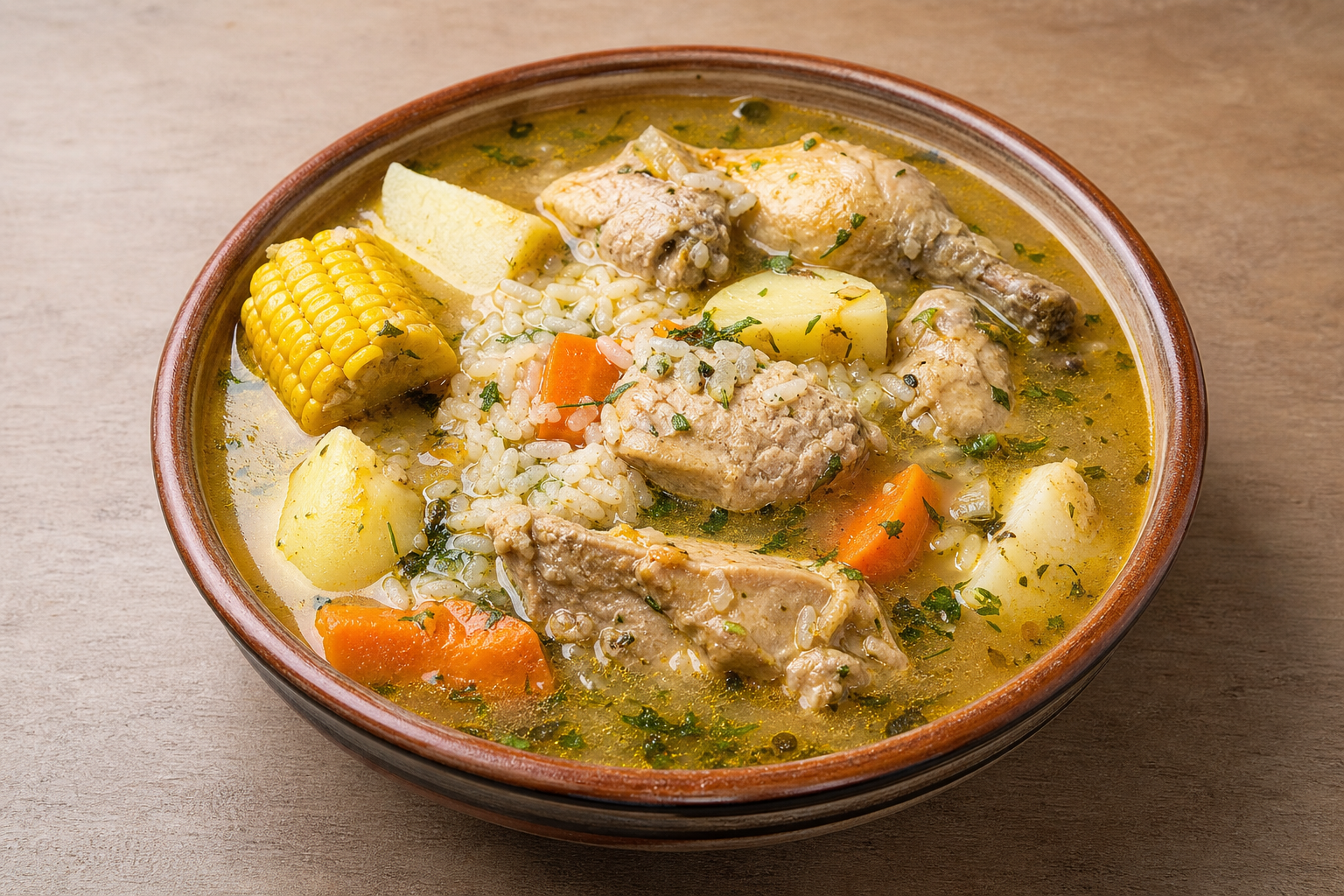 EC House soup bowl latin P10 — Ecuador dish